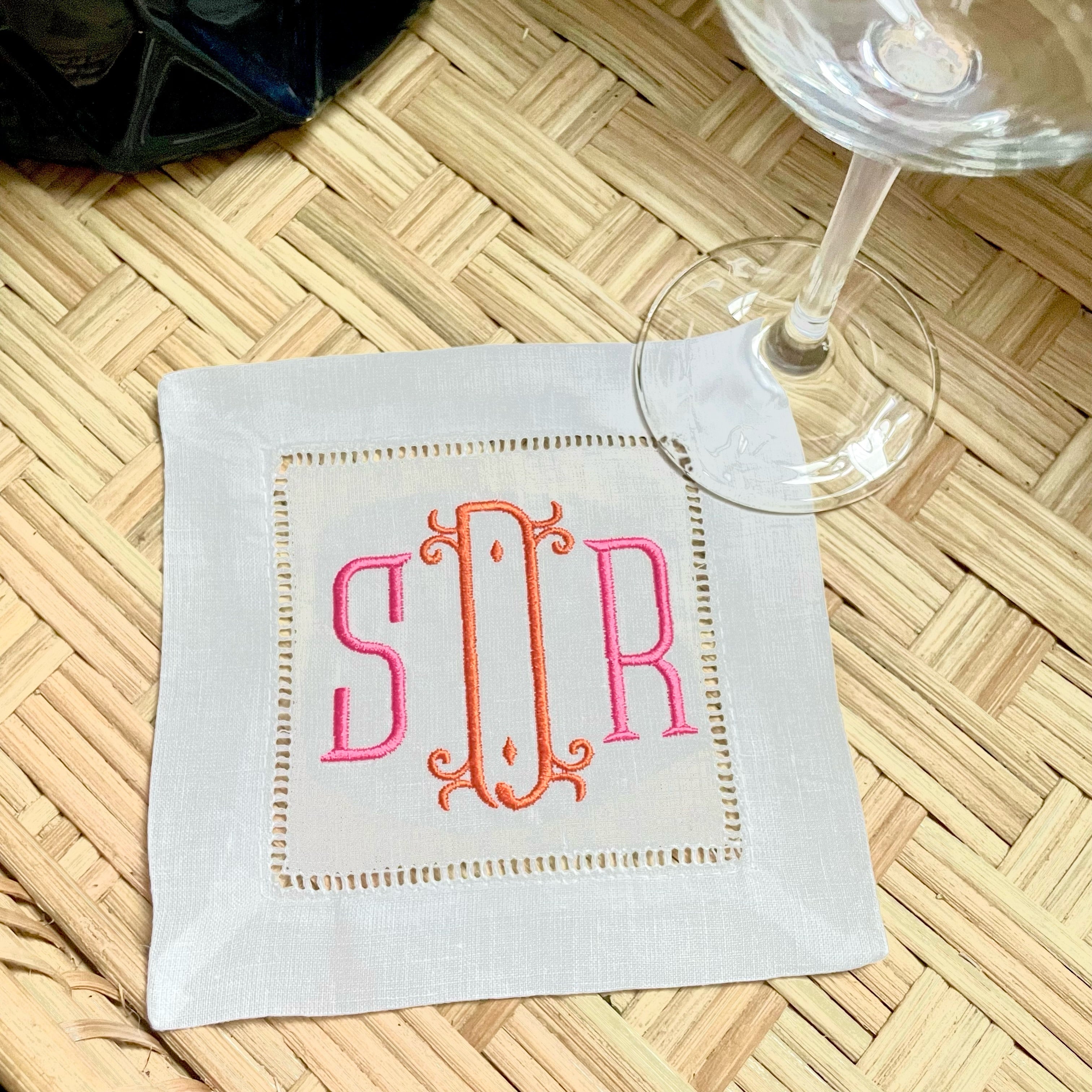 Princeton Monogram Cocktail Napkin