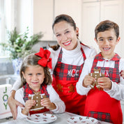 Adult French Knot Gingerbread Apron