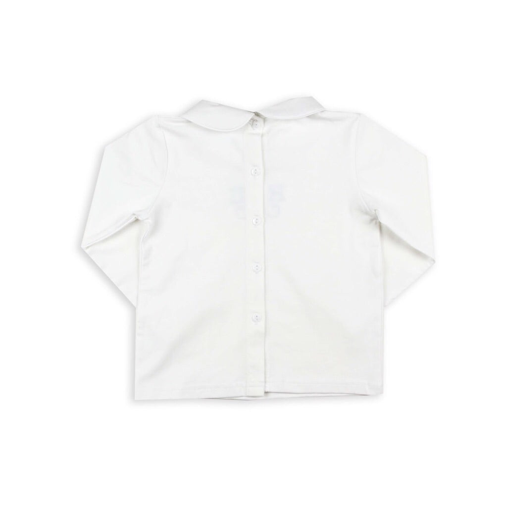 Unisex Peter Pan Knit Long Sleeve Shirt