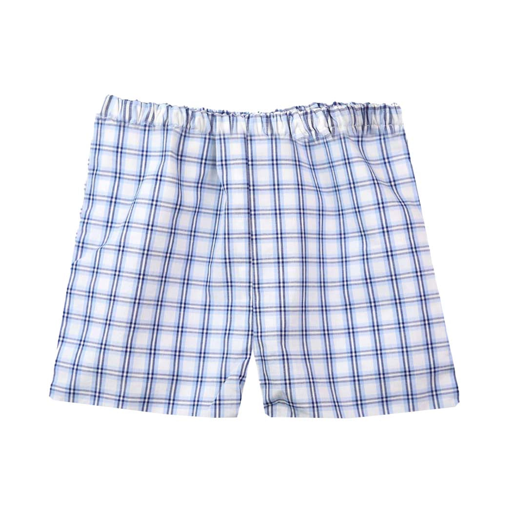 Siesta Key Blue Plaid Shorts