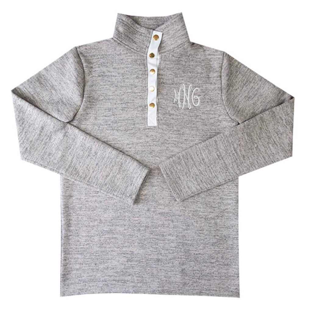 Ladies Heathered Fleece Pullover