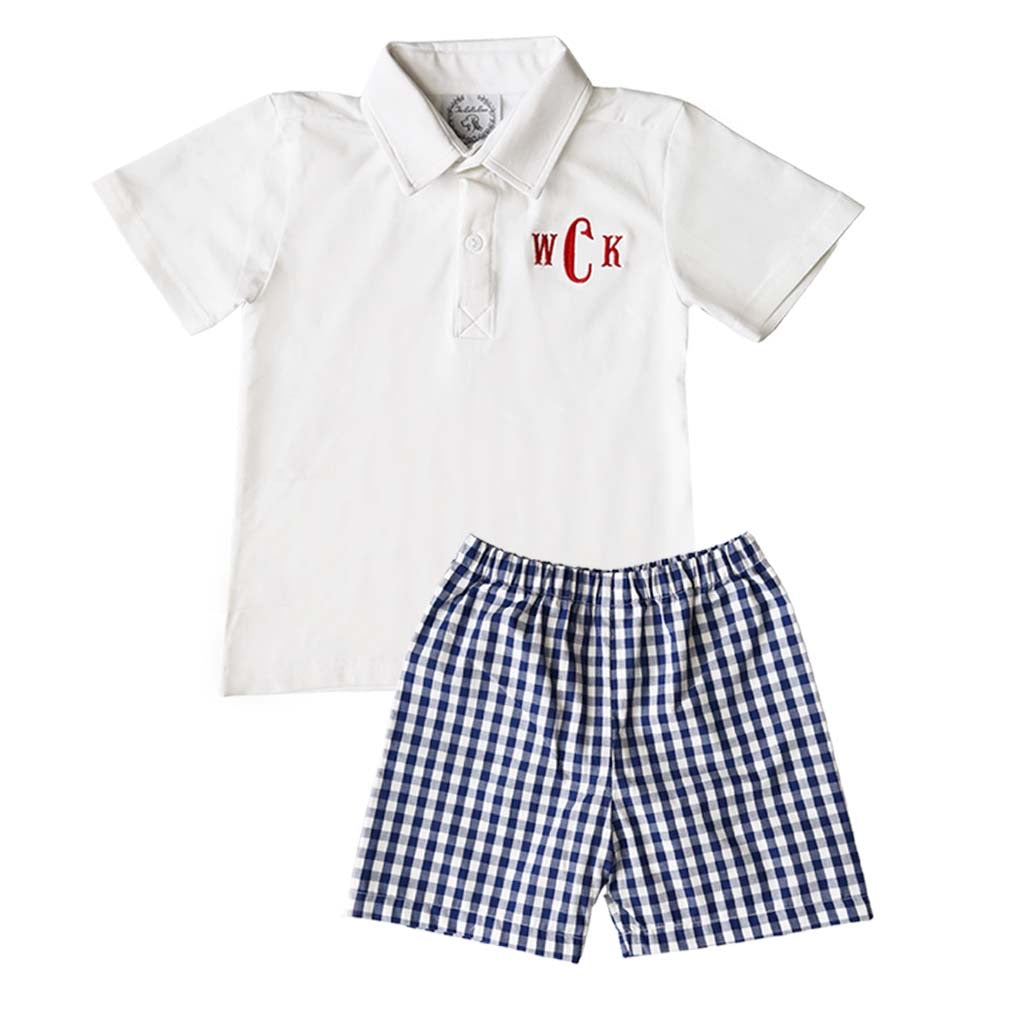 Nantucket Navy Gingham Shorts