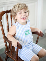 Myers Light Blue Gingham Shortall