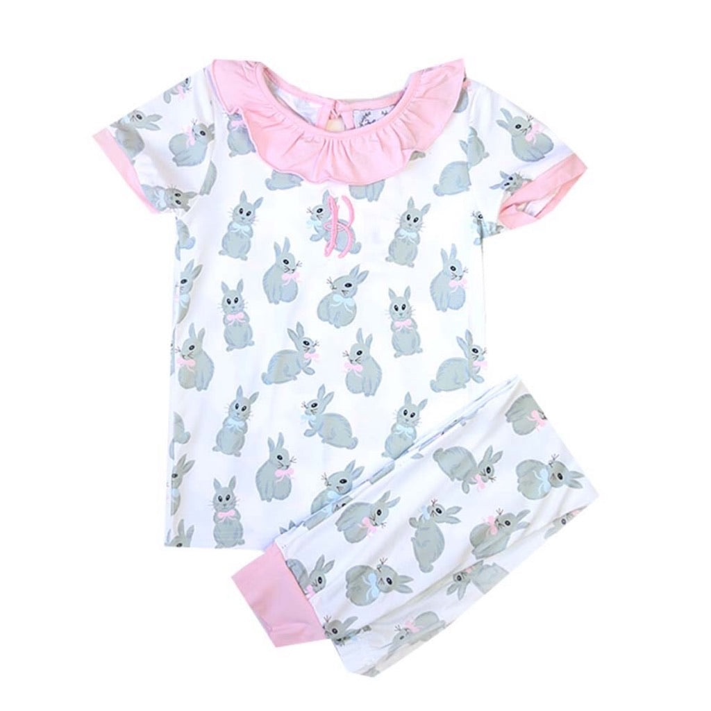 Girls Easter Bunny Two-Piece Loungewear