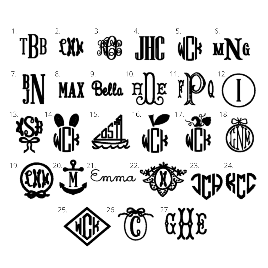 Adult Monogrammed Cap