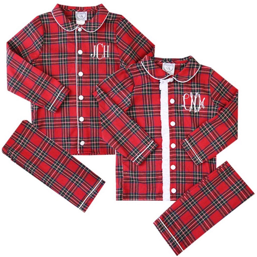 Tartan loungewear Kids gifts stocking stuffers for toddlers