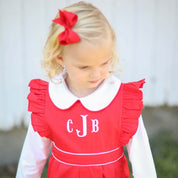 Rowan Red Ruffle Romper