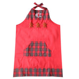 Adult French Knot Gingerbread Apron