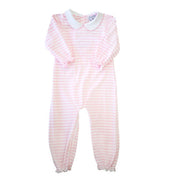 Drew Pink Stripe Baby Romper