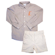 Matthew Brown Gingham Button Down Shirt