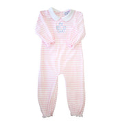 Drew Pink Stripe Baby Romper