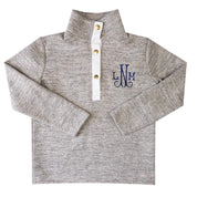 kids unisex fleece pullover with monogram 