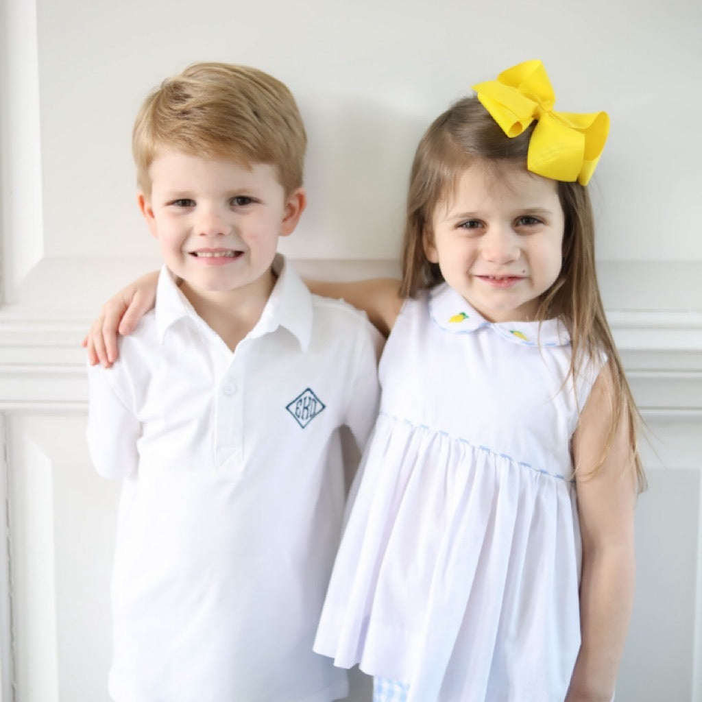Murphy Light Blue Gingham Boys Shorts