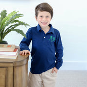 Navy Jack Classic Long-Sleeve Polo