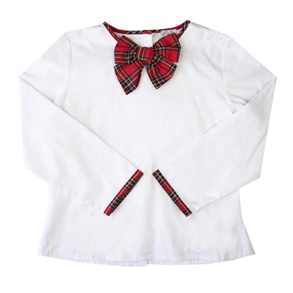 tartan bow mommy and me ladies top 