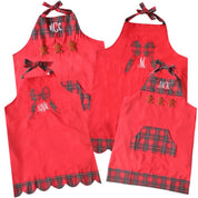 Adult French Knot Gingerbread Apron