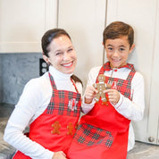 Adult French Knot Gingerbread Apron