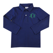 Navy Jack Classic Long-Sleeve Polo
