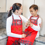 Adult French Knot Gingerbread Apron