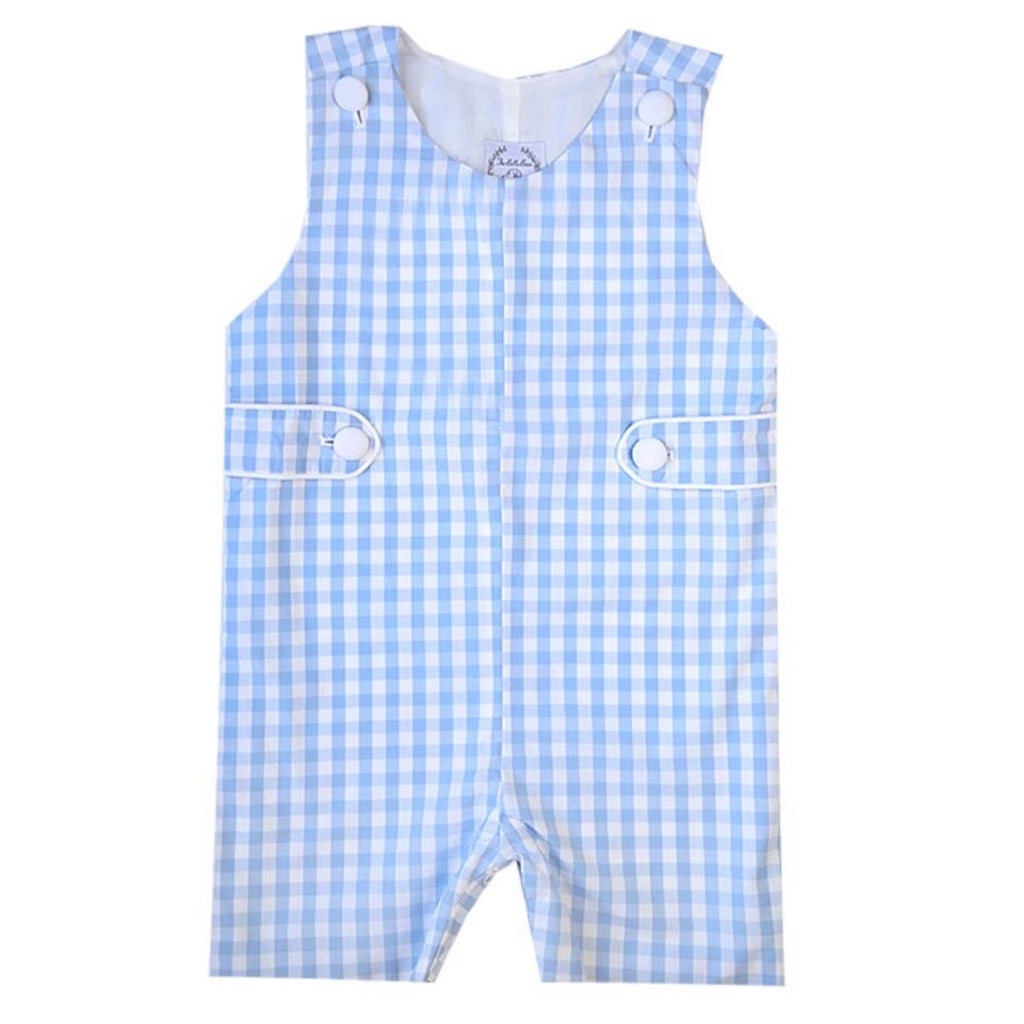 Myers Light Blue Gingham Shortall