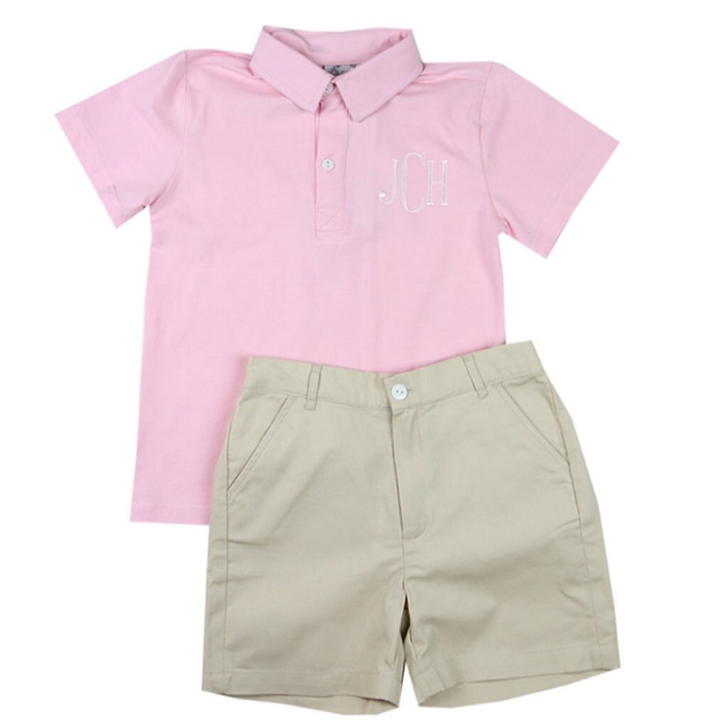 Toddler boy pink polo hotsell