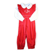 Rowan Red Ruffle Romper