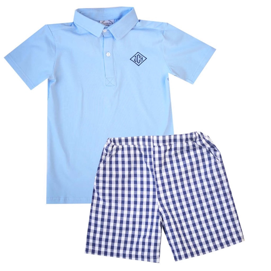 Nantucket Navy Gingham Shorts
