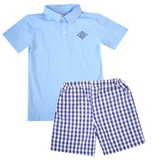 Nantucket Navy Gingham Shorts