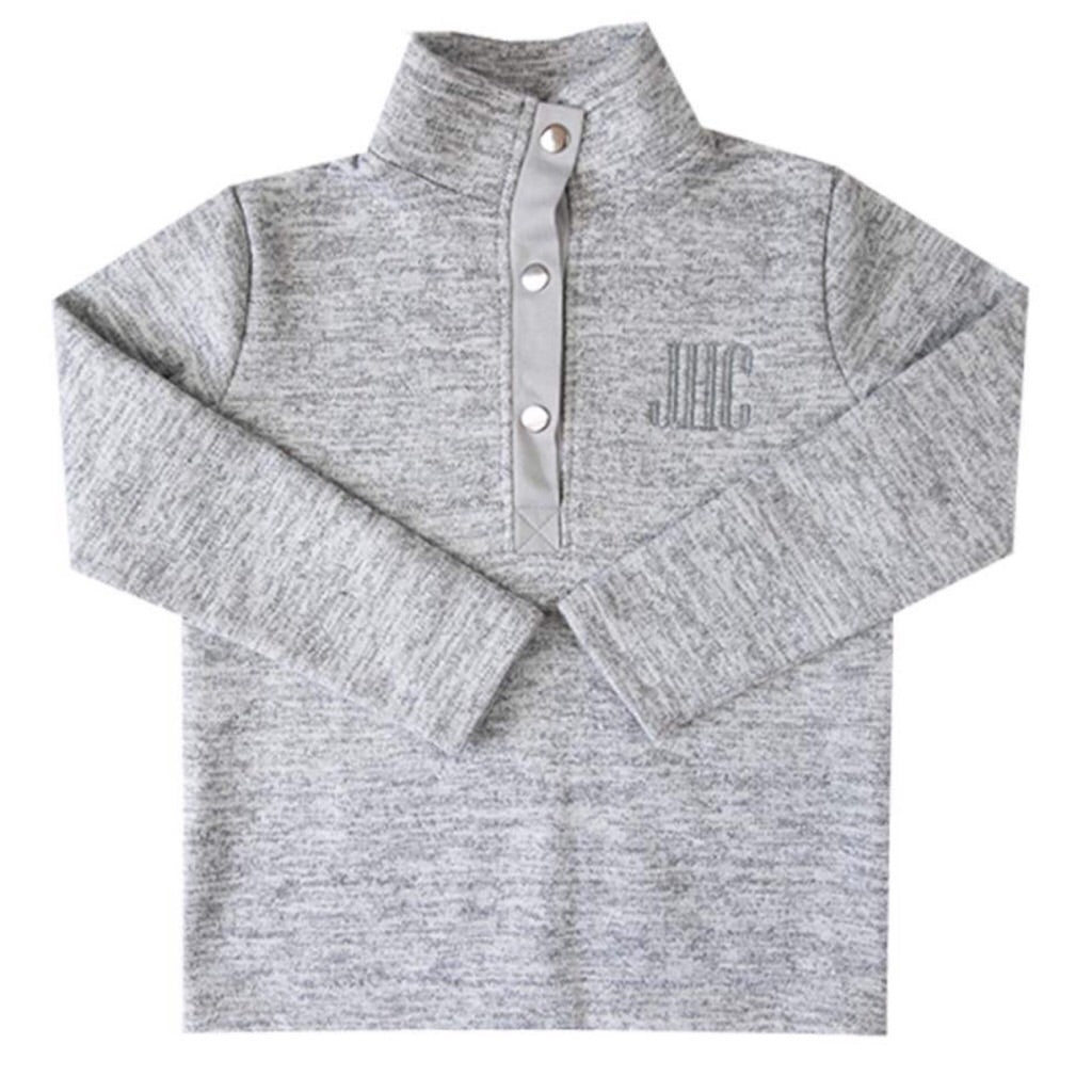 unisex fleece kids pullover with monogram 