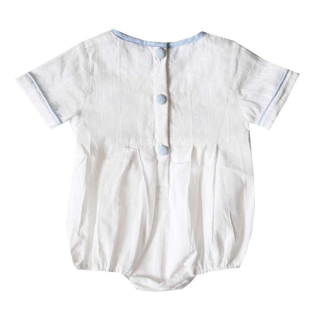 Classic Baby Boy Crosses Short Sleeve Bubble
