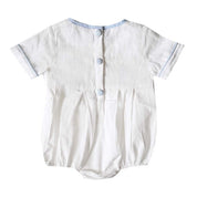 Classic Baby Boy Crosses Short Sleeve Bubble