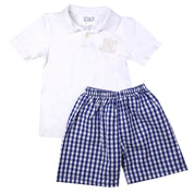 Nantucket Navy Gingham Shorts