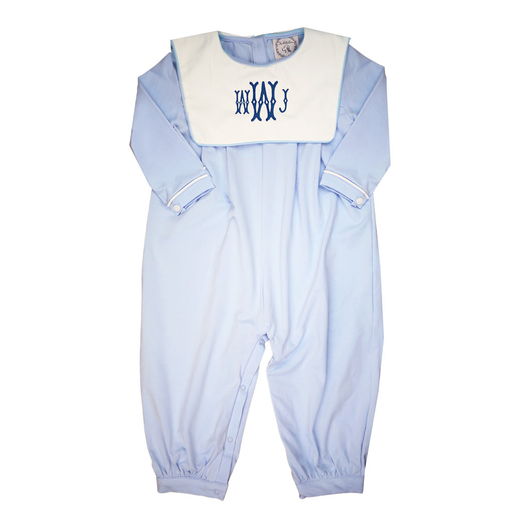 Blue Emerson Knit Romper