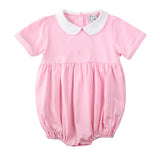 Pink Laine Short-Sleeve Bubble Bodysuits