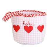 Gingham Heart Bucket