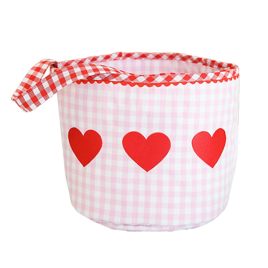Gingham Heart Bucket