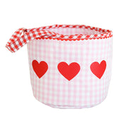 Gingham Heart Bucket