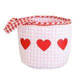 Gingham Heart Bucket