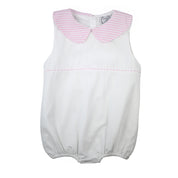 Quinn Pink Seersucker Collar Bubble