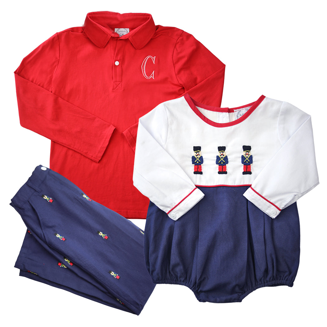 Little English | Toy Soldier Sweater - Little Boy's Holiday Clothing 5